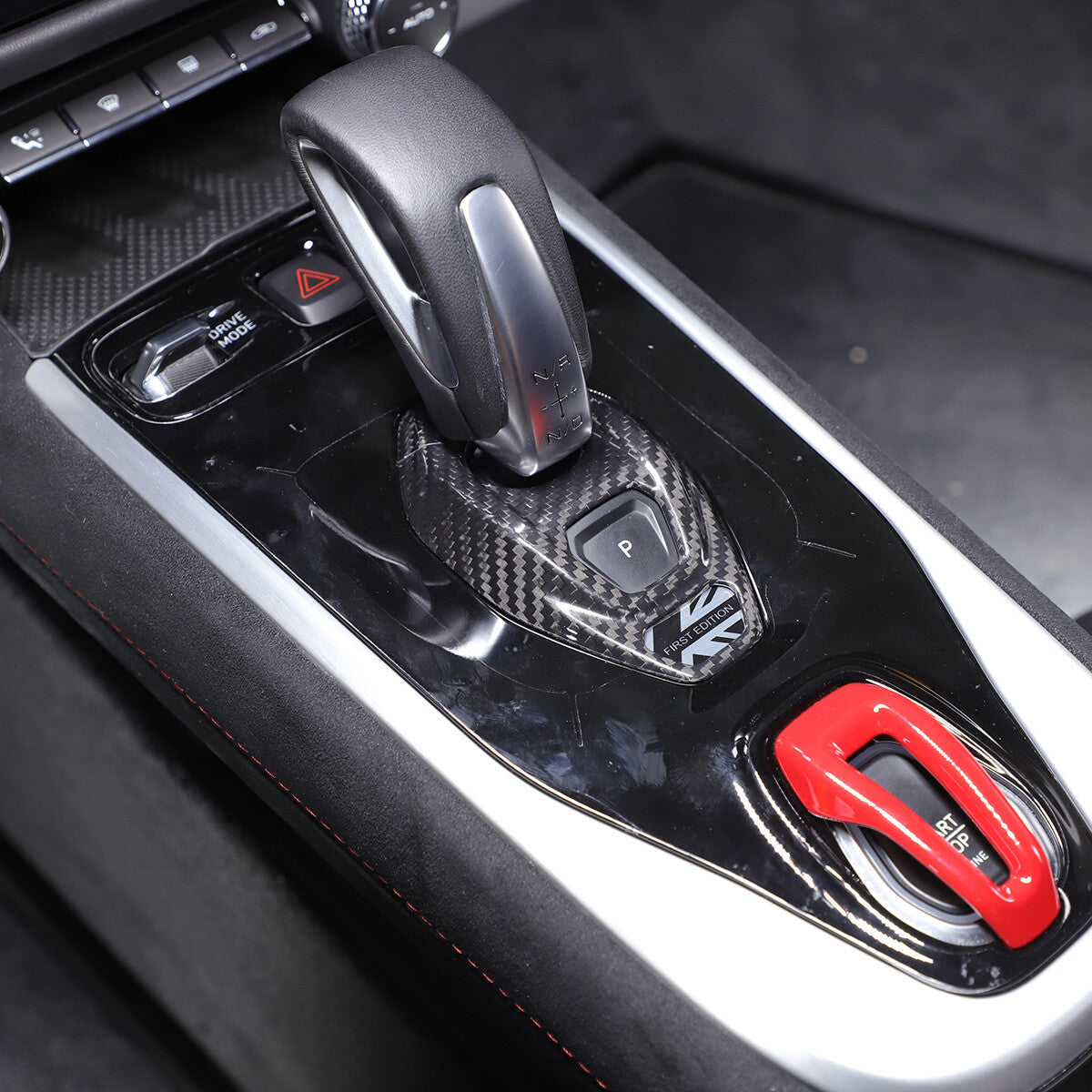 Real Carbon Fiber Console Gear Base Cover Trim For Lotus Emira V6 I4 2021-2025 11