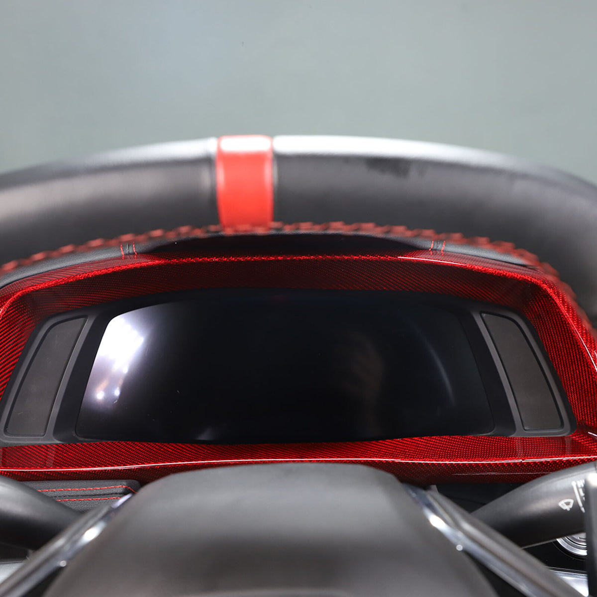 Red Real Carbon Fiber Interior Trim for Corvette C8 20-25 185