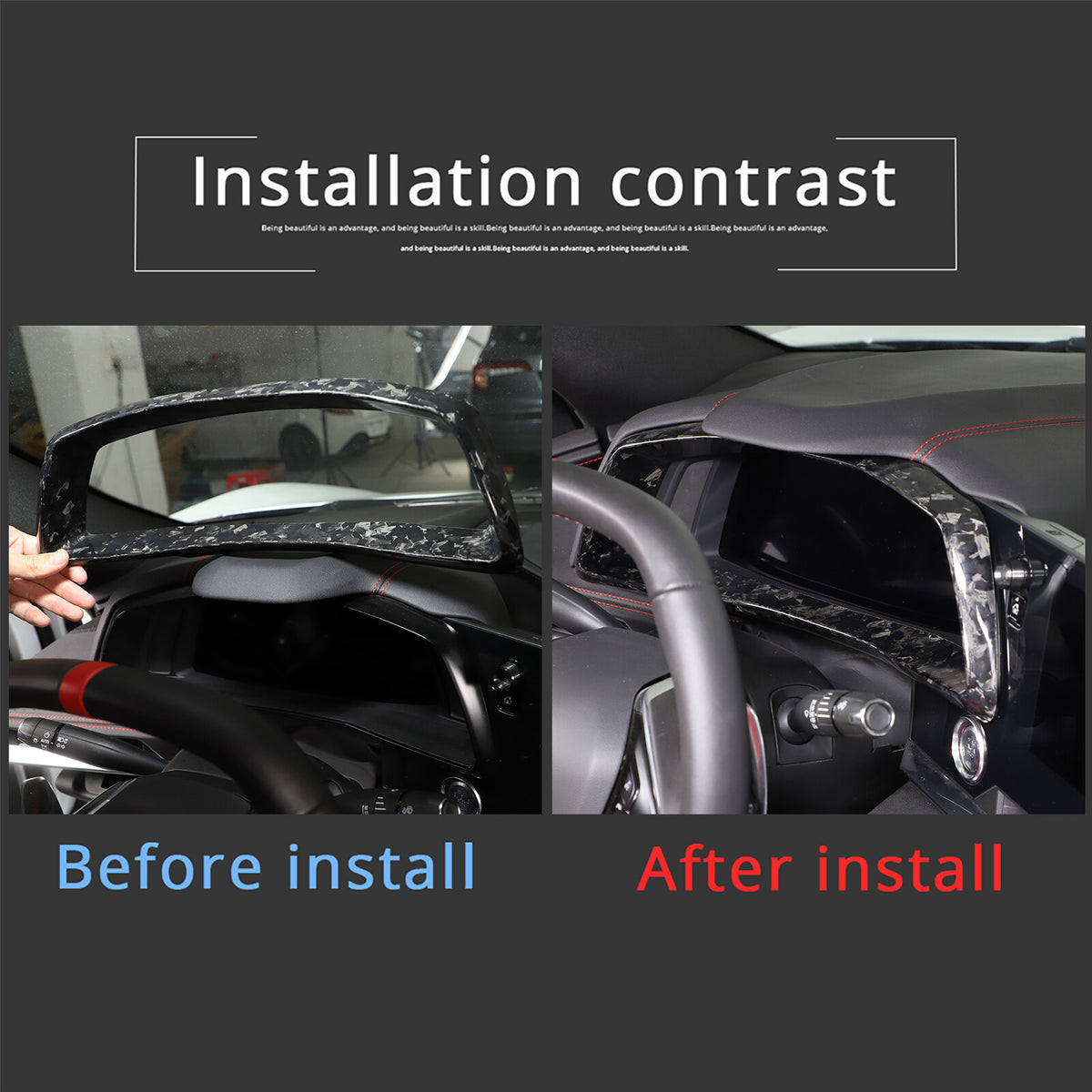 Forged Real Carbon Fiber Full Interior Set Cover Trim Kit For Corvette C8 20-25 - Variants 11-15 21