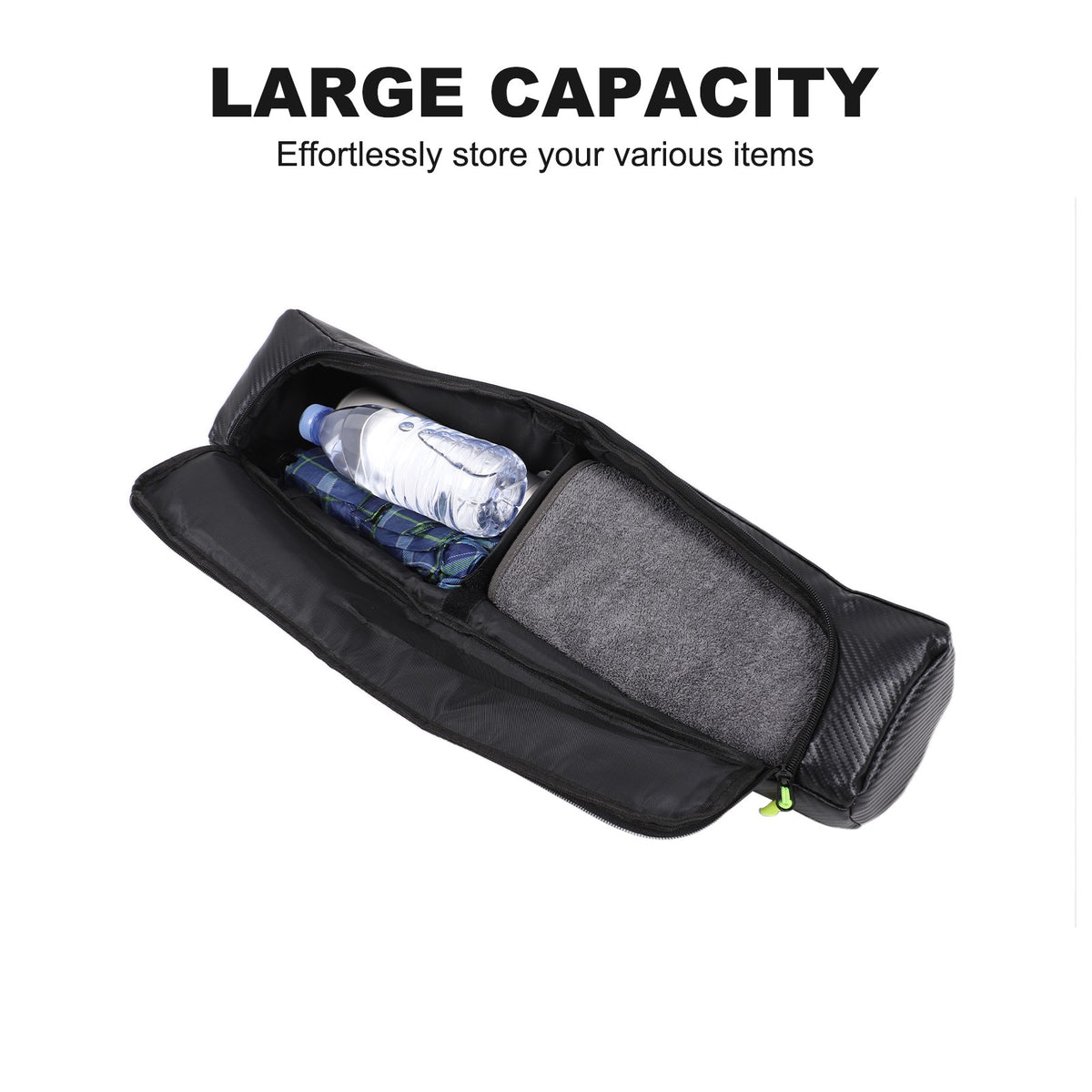 Carbon Fiber Texture Passenger Dashboard Storage Bag For LR Defender L663 2020+ 5