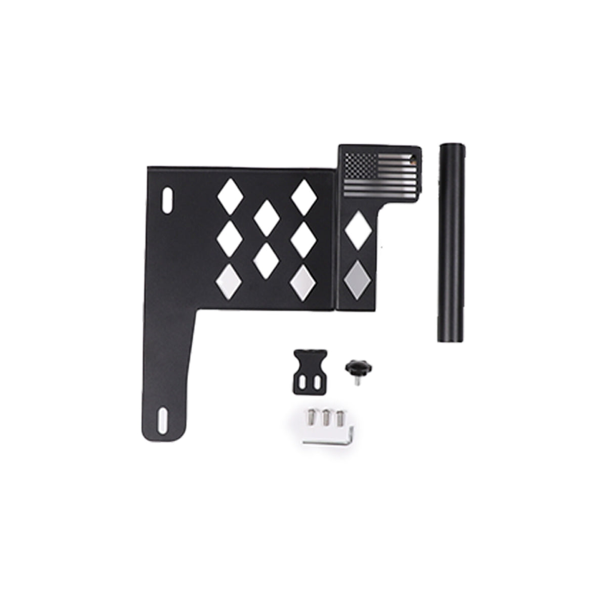 US Flag Tailgate flagpole Antenna Bracket Holder Mount For Toyota FJ Cruiser 07+ 12