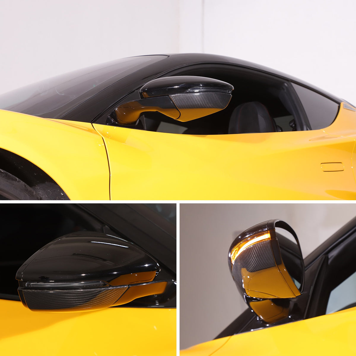 Real Carbon Fiber Rearview Side Mirror Base Cover Trim For Lotus EMIRA 21-25 US 18