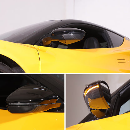 Real Carbon Fiber Rearview Side Mirror Base Cover Trim For Lotus EMIRA 21-25 US 18