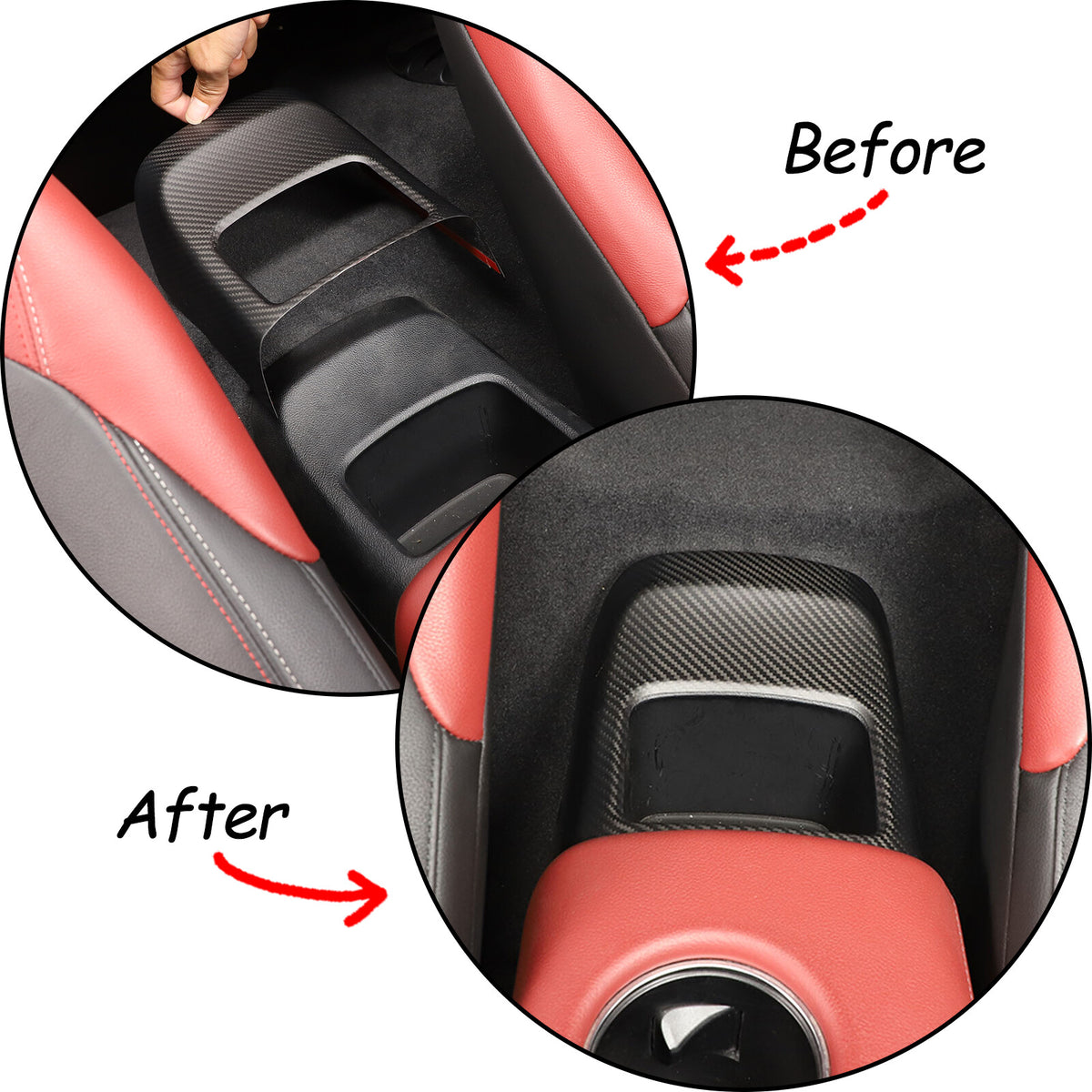 Matte Real Carbon Fiber Interior Trim Cover Accessories For Toyota Supra A90 19+ 57