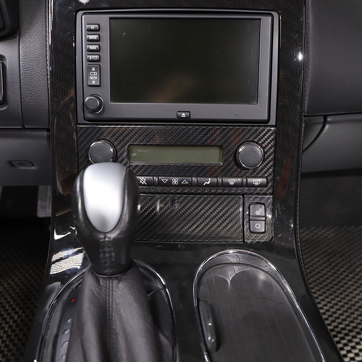 Real Carbon Fiber Center Console Air Conditioner Trim For Corvette C6 2005-13 19