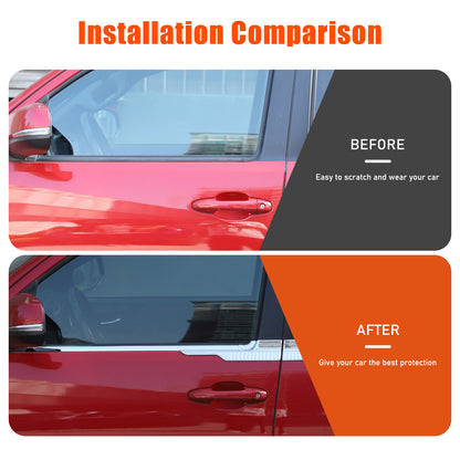Silver Exterior Window Bottom Sill Trim Strip For Toyota Tacoma 2015-2022 21