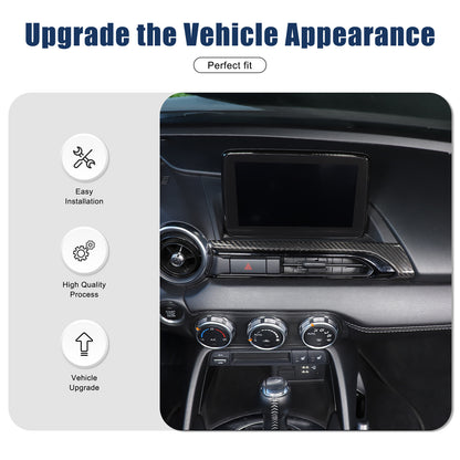 Real Carbon Fiber Center Console air outlet Trim Cover For Mazda MX-5 Miata 16+ 17