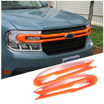Orange Front Bumper Grille Grill Cover Moulding Trim For Ford Maverick 2022 US 3