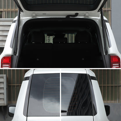 Carbon Tailgate Rear Window Side Trim For Toyota Land Cruiser Prado LC250 24+ US 3