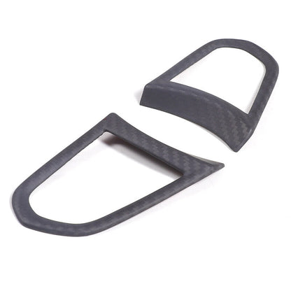 Matte Real Carbon Fiber Steering Wheel Button Cover Trim For Lotus EMIRA 21-25 5