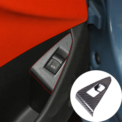Carbon Fiber Back Door Tailgate Switch Frame Trim For BMW 8 Series 2019-2022 2