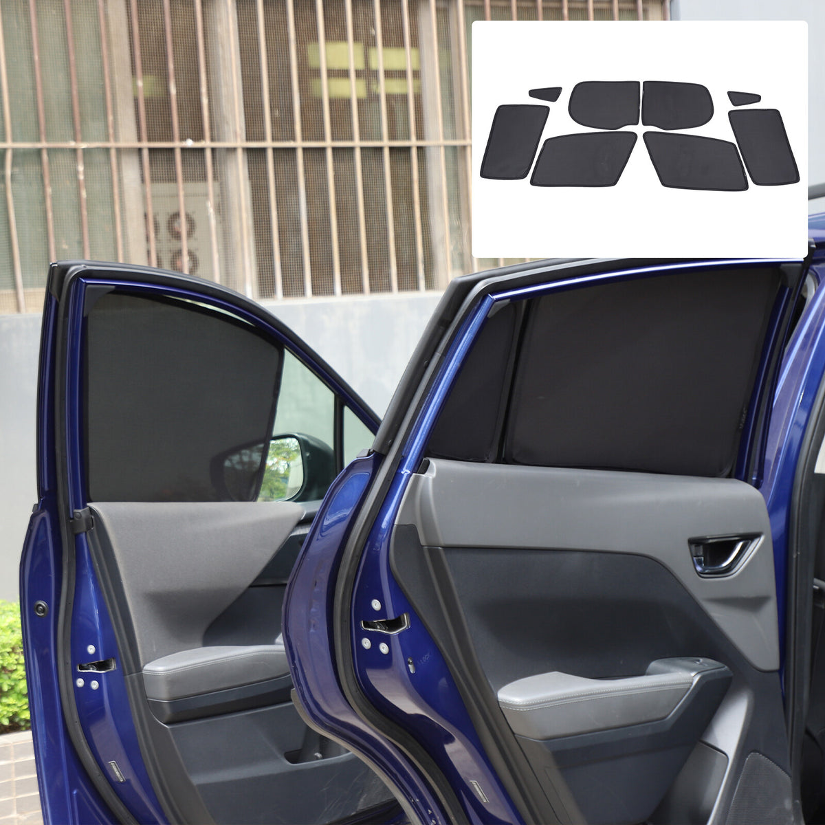 Full Car Window Screen Sun Shade Mesh Cover Windshield for Subaru Crosstrek 24+ 16