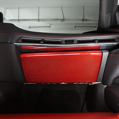 Red Real Carbon Fiber Full Interior Set Decor Trim Kit for Corvette C8 20-25 - Styles 46-50 43