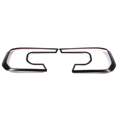 Matte Black ABS Front Headlight Bezel Trim Cover For Ford Ranger T9 2023+ US 3