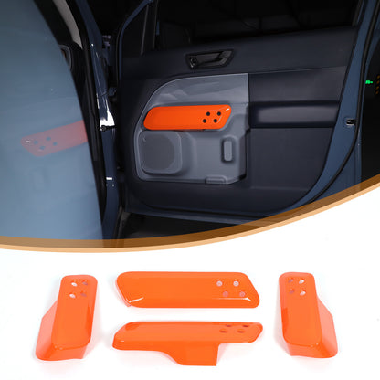 Orange ABS Interior Door Handle Panel Trim For Ford Maverick 2022+ US 18