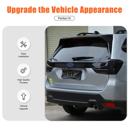 Transparent Gray ABS Tail Light Smoked Cover Trim For Subaru Forester SL 2019-24 15
