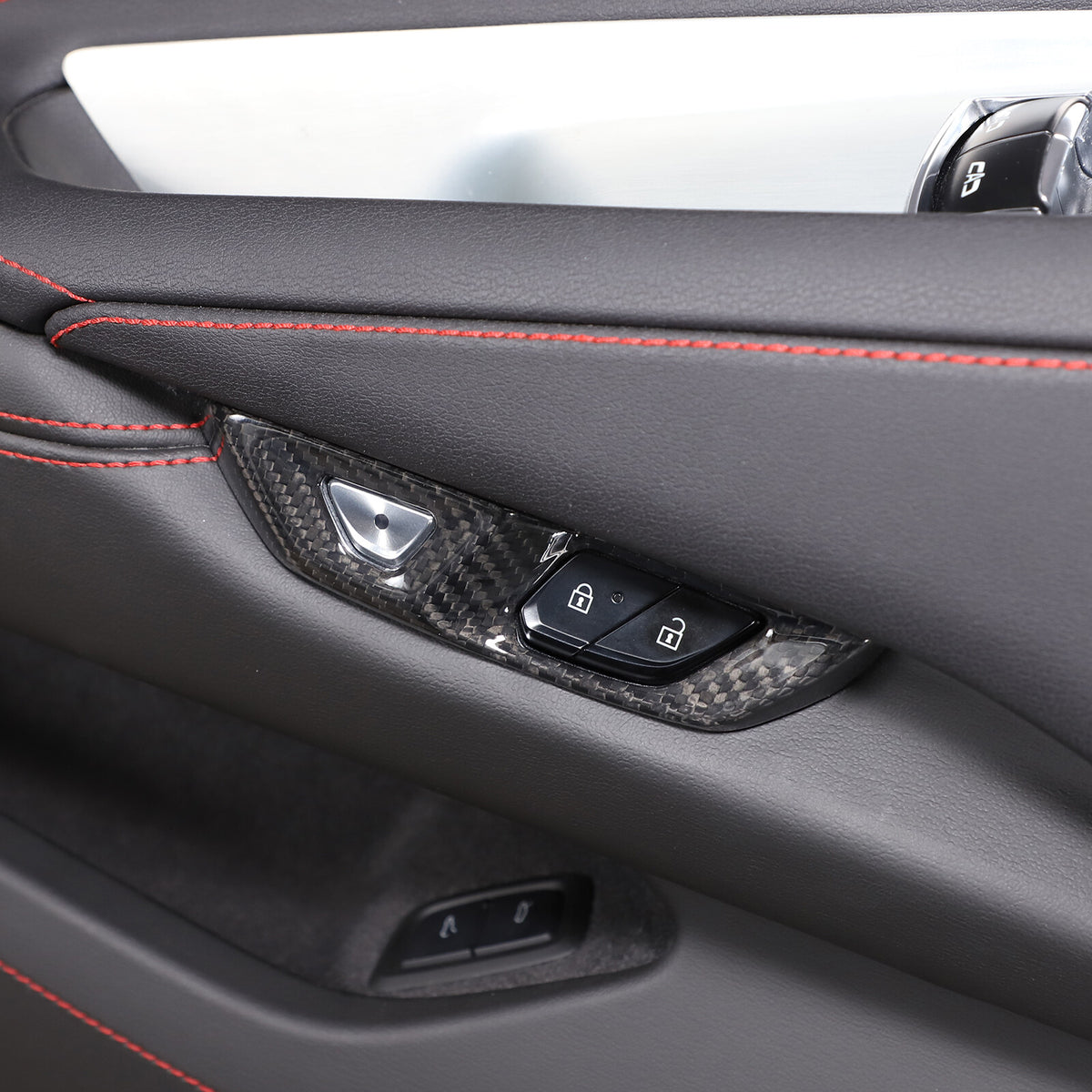 Real Carbon Fiber Interior Trim Cover For C8 Corvette Stingray Z51 Z06 Z07 20-25 7