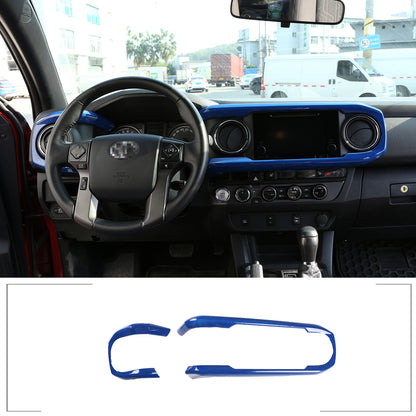 Blue ABS Dashboard Decoration U Shape Trim For Toyota Tacoma 2016-2023 US 2
