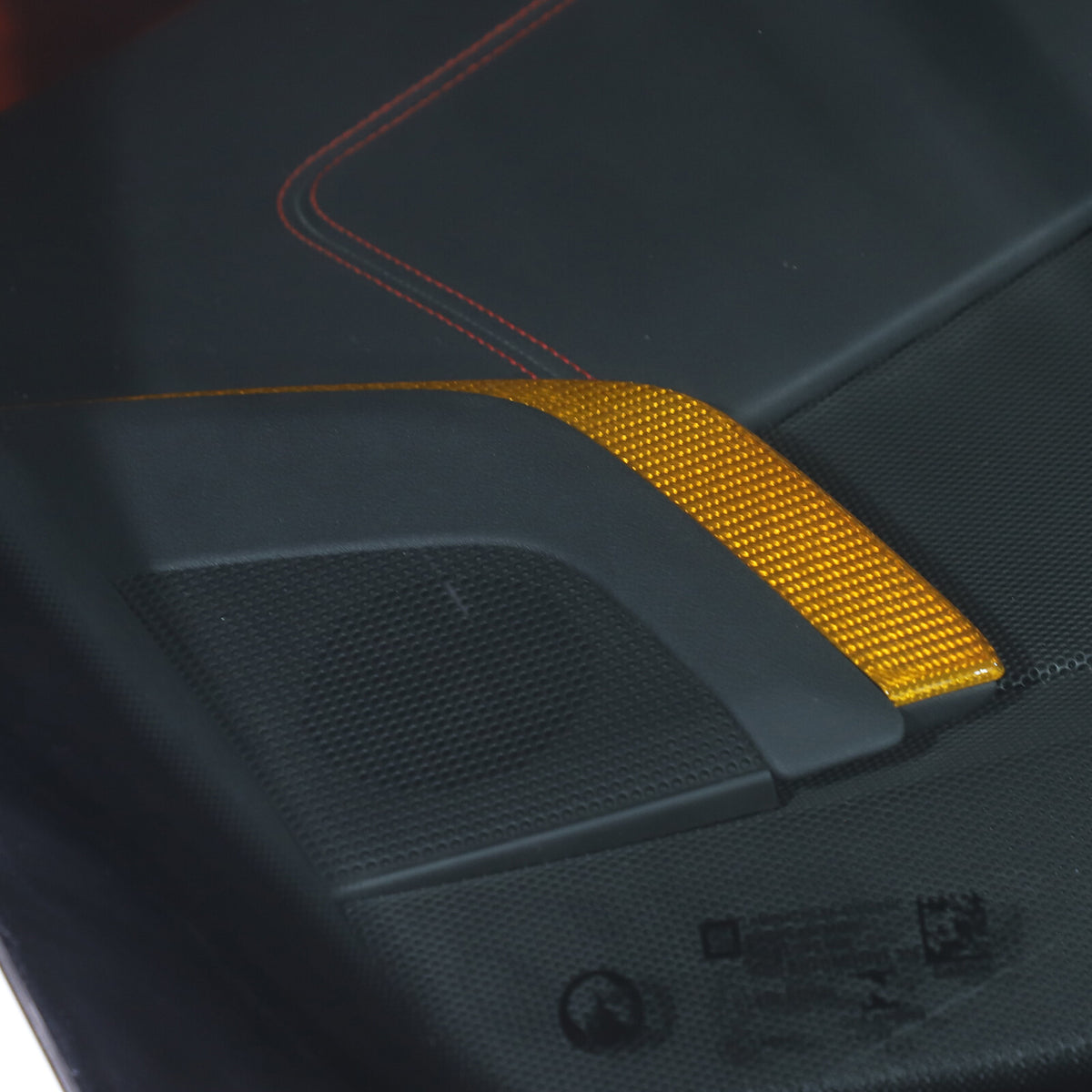 Yellow Carbon Fiber Console Side Dashboard Trim Strip For Corvette C8 20-25 10