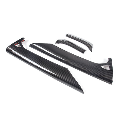 Carbon Fiber Style Inner Interior Door Panel Cover Trim For Corvette C8 20-26 17