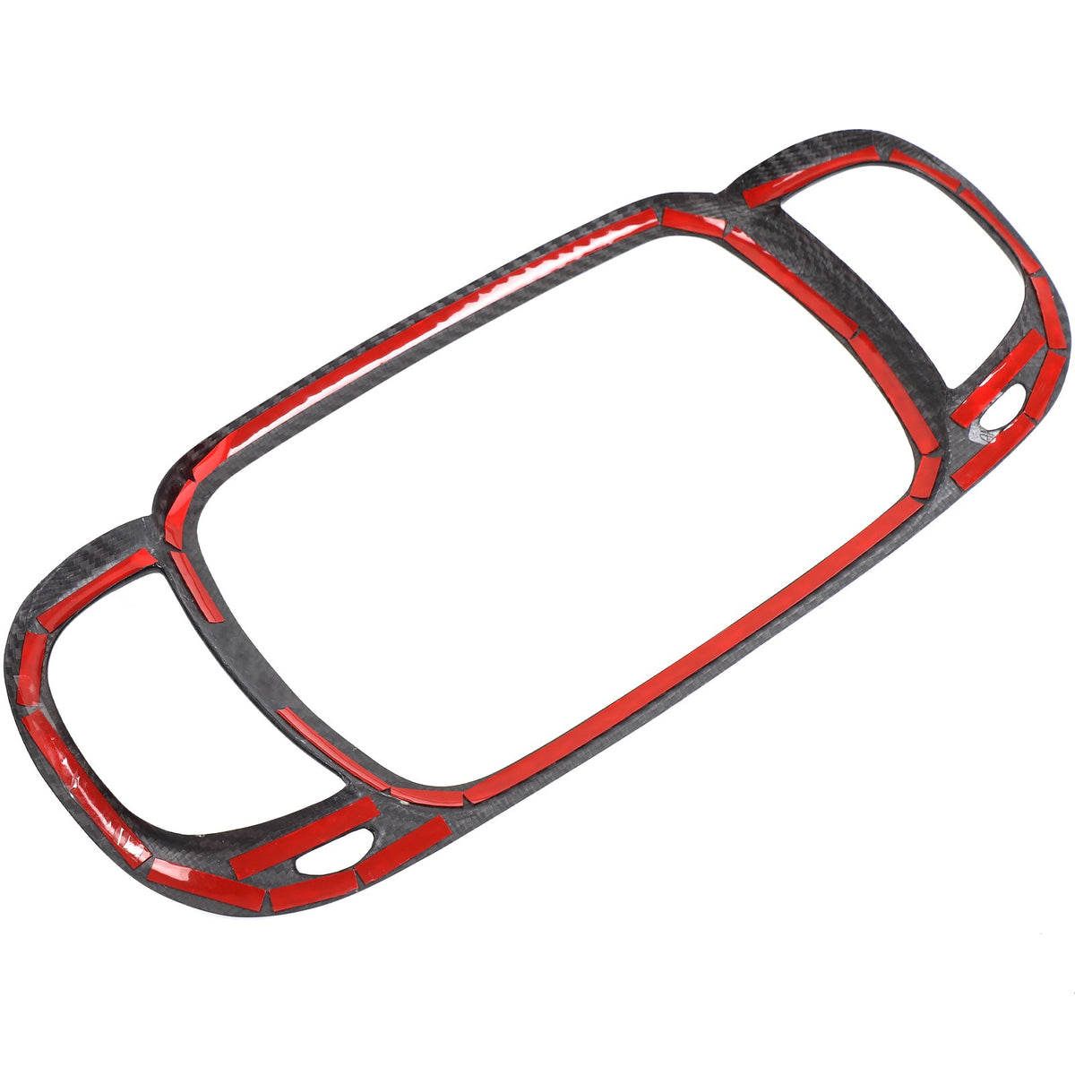 Real Carbon Fiber Center Air Vent Trim For Fiat 500/Abarth 595 695 21-23 US 19