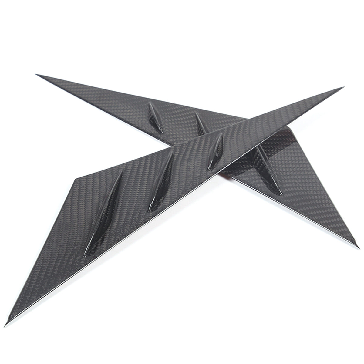 Real Carbon Fiber Window Triangle A-Pillar Cover Trim For Corvette C6 2005-13 10