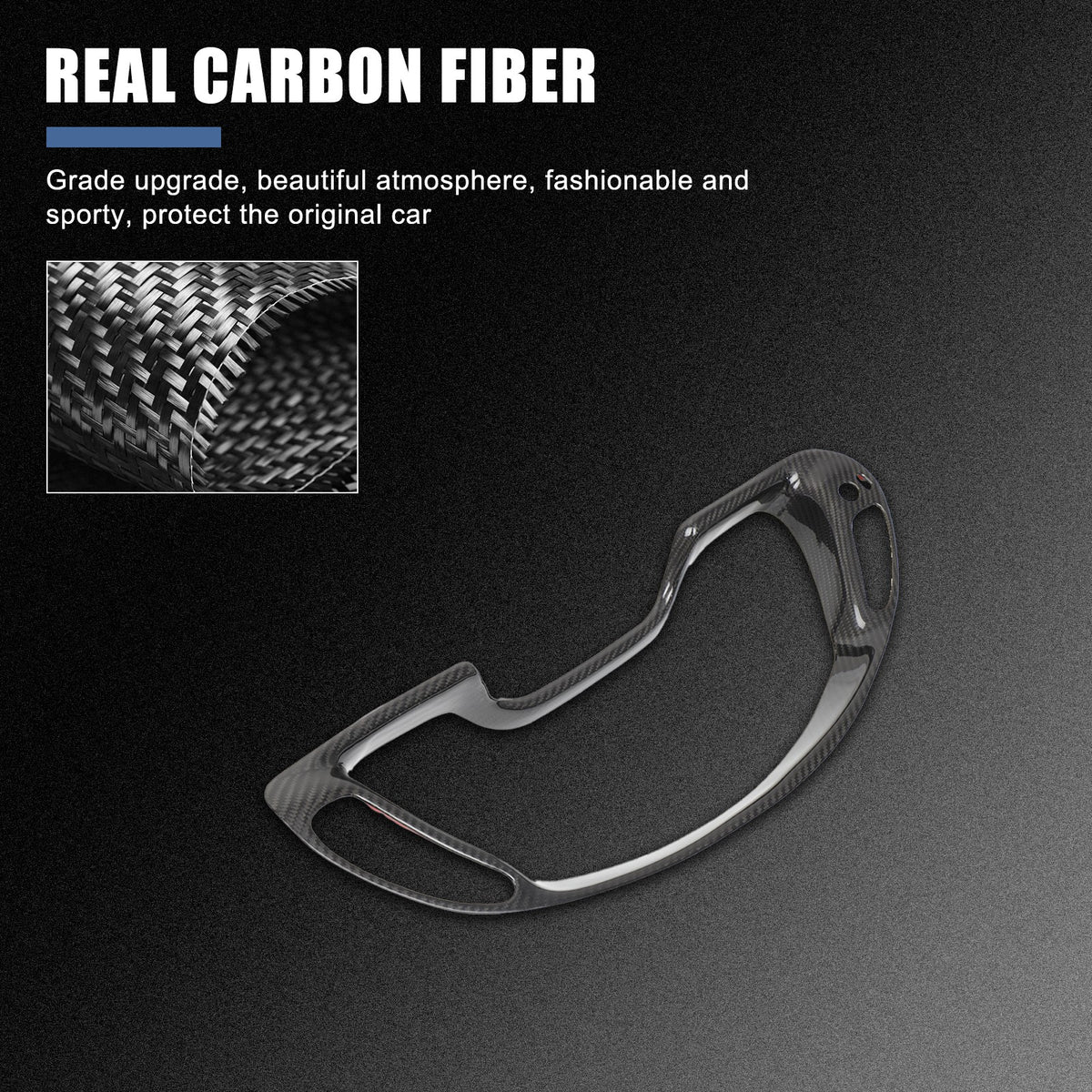 Real Carbon Fiber Instrument Panel Cover Trim Frame For Corvette C5 1998-2004 16