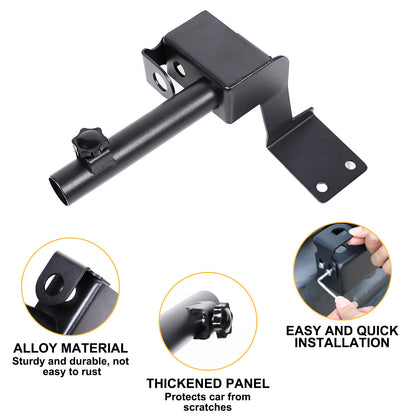Front Bumper Flagpole Holder Antenna Mount Bracket For Hummer H2 2003-2009 15