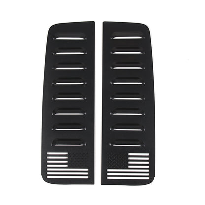 Alloy Rear Door Window Honeycomb Pillar Post Cover Trim For Hummer H3 2005-09 US 19