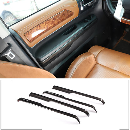 Carbon fiber Color Door Armrest Panel Trim For Toyota Tundra Crew Cab 14-20 1