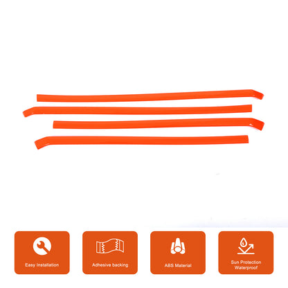 Orange ABS Interior Inner Door Panel Trim Strip For Toyota Tacoma 2024+ 4