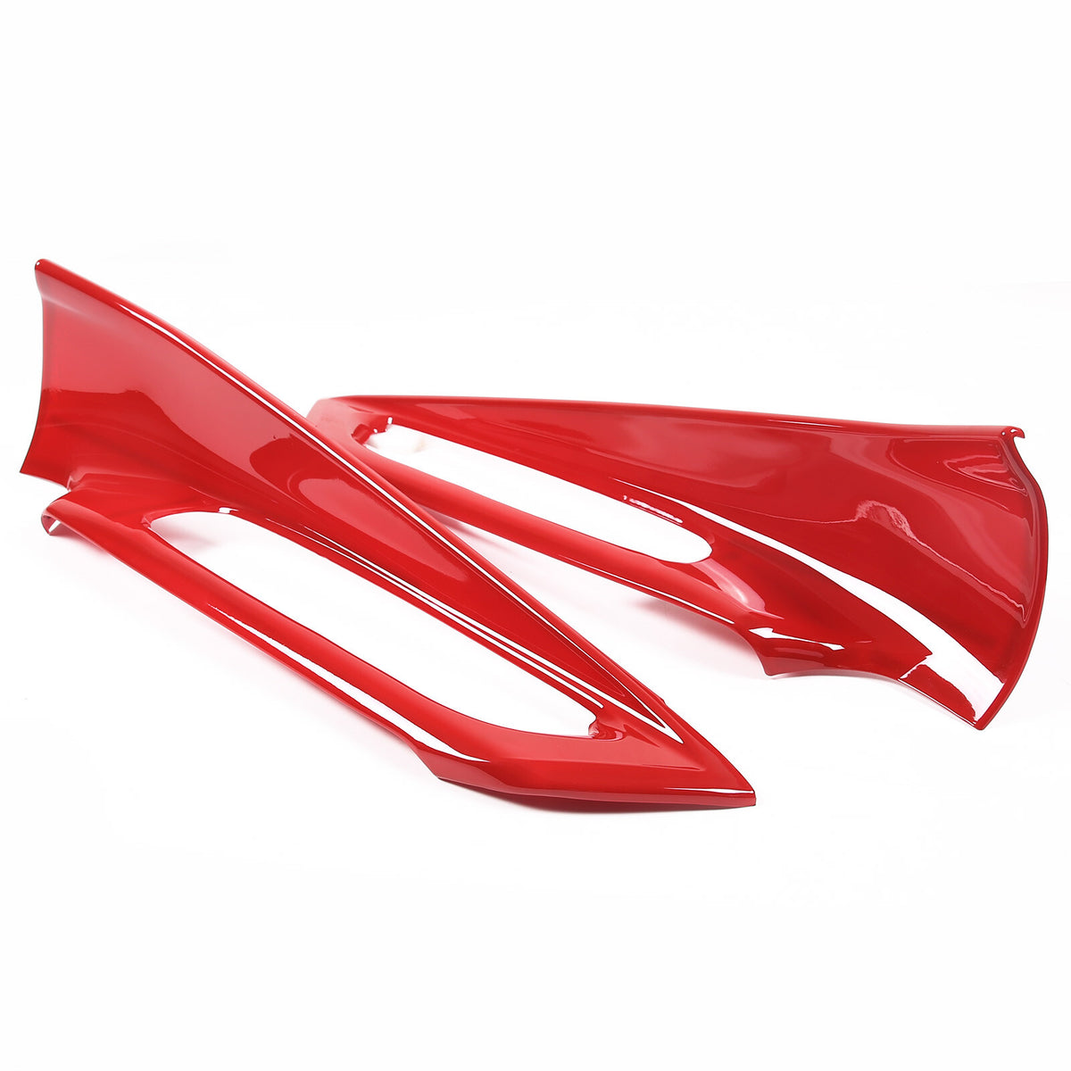 Red ABS Interior Door Window lift Panel Trim Cover Fits For Corvette C8 2020-26 15
