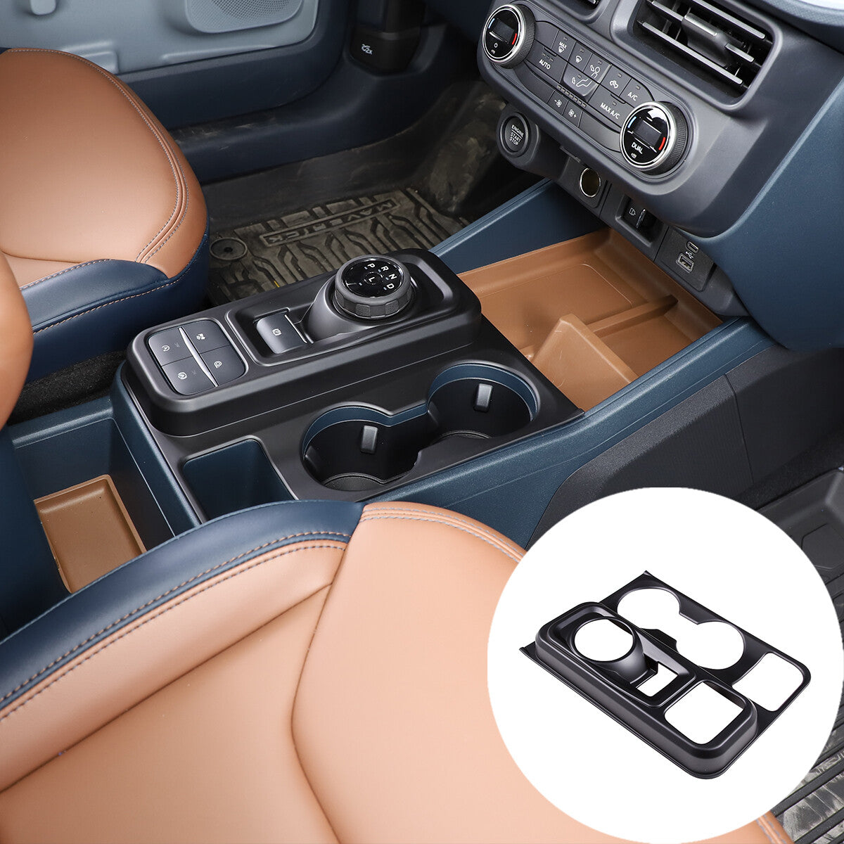Matte Black Full Interior Set Panel Decor Cover Trim Kit For Ford Maverick 22-24 138