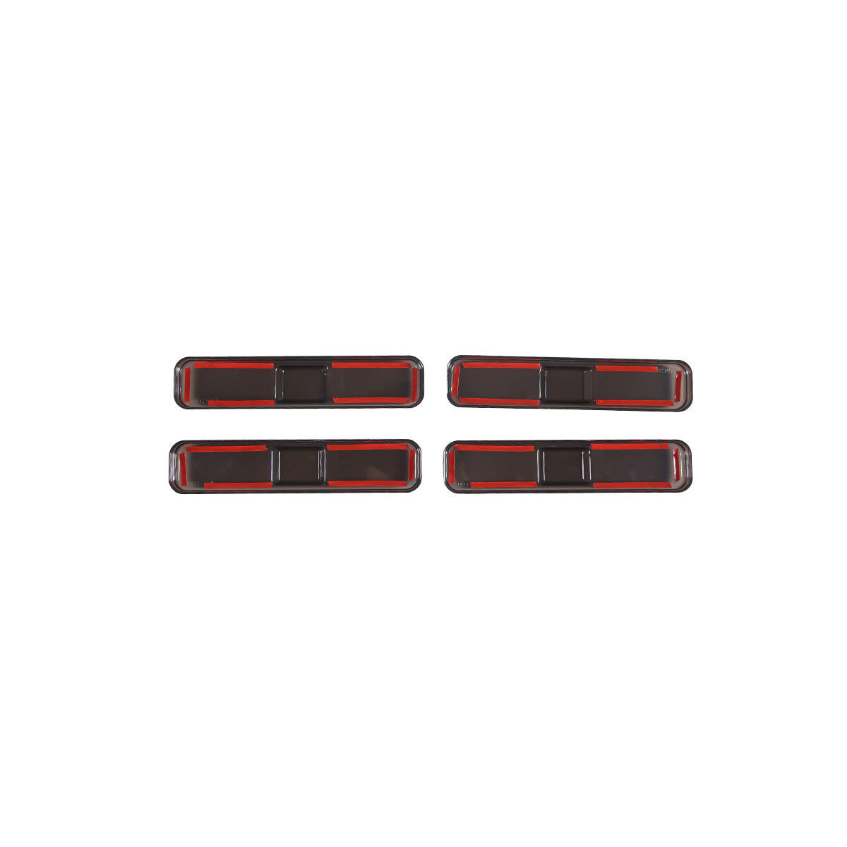 18pcs Smoked Front Rear Side Tail Light Roof Light Trim Cover For Hummer H2 28