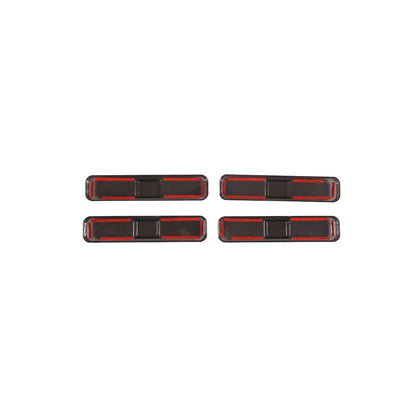 18pcs Smoked Front Rear Side Tail Light Roof Light Trim Cover For Hummer H2 28