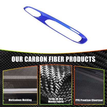 Blue Real Carbon Fiber Gear Shift Indicator Trim For Corvette C8 2026+ 5