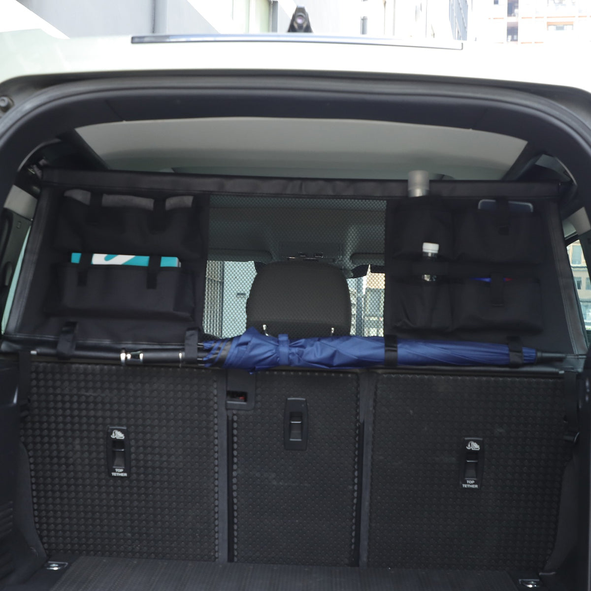 Rear Trunk Cargo Organizer Isolation Net W/ Bag For LR Defender 110 L663 20-23 14