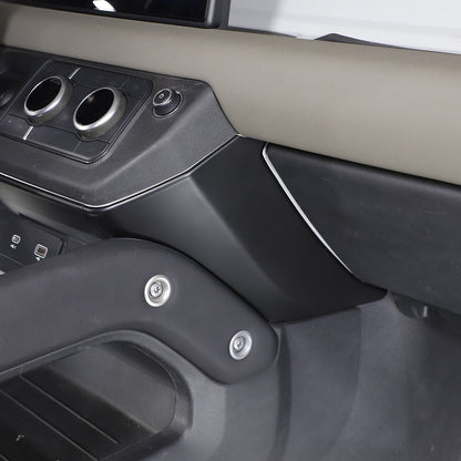 Matte Black ABS Center Console Knee Side Cover For Land Rover Defender 2022-23 7