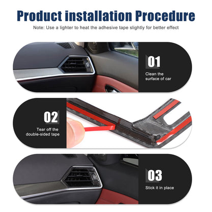 Real Carbon Fiber Side Air Vent Outlet Trim For BMW 3 Series G20 G21 20-22 5