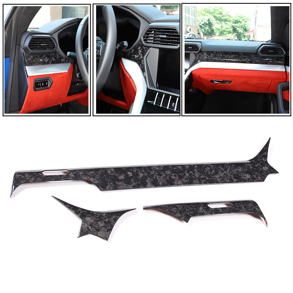 Forged Real Carbon Front Dashboard Strip Trim For Lamborghini Urus 2018-23 US 6