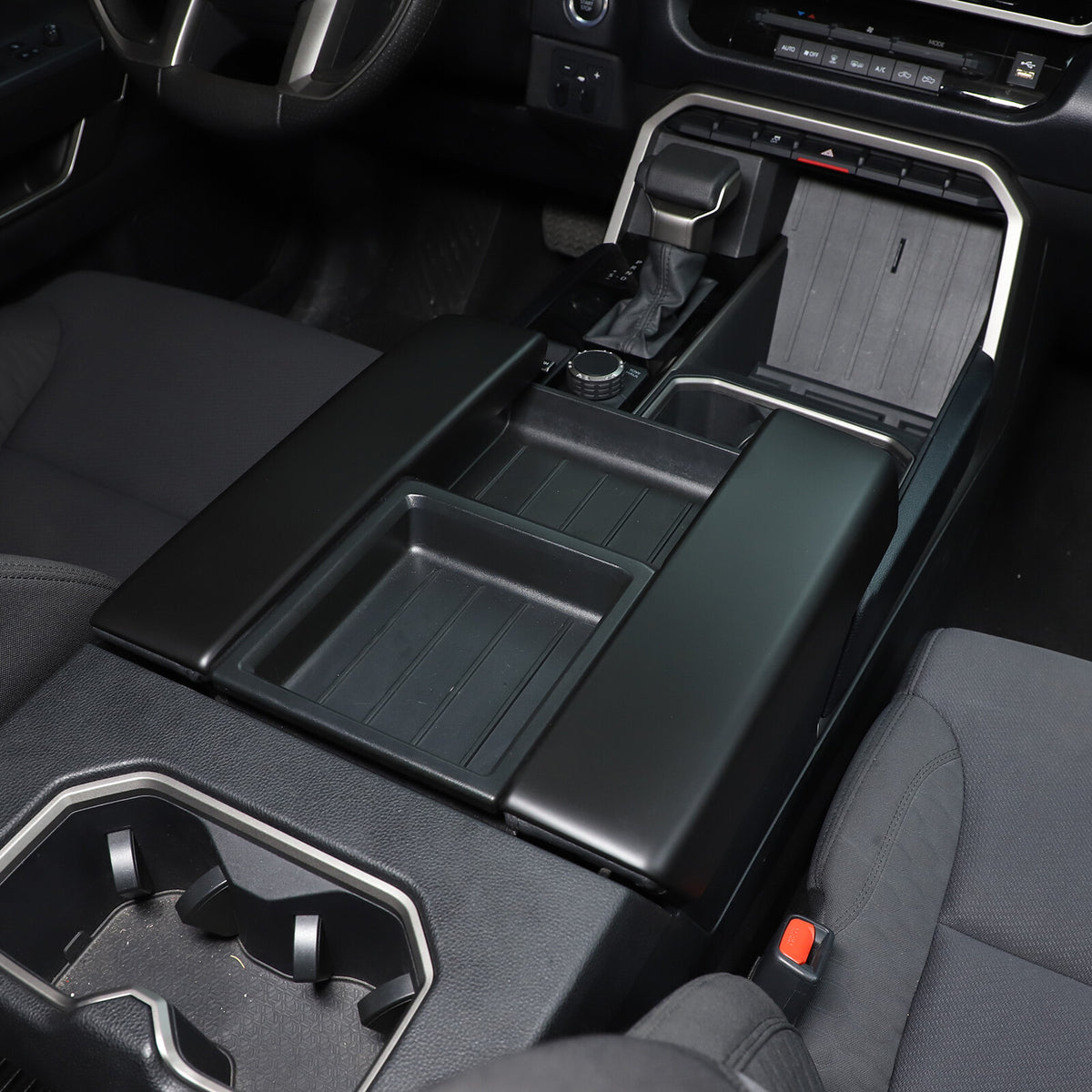 Matte Black ABS Interior Decoration Cover Trim Kit For Toyota Tundra 2022-26 US - Variants 21-25 48