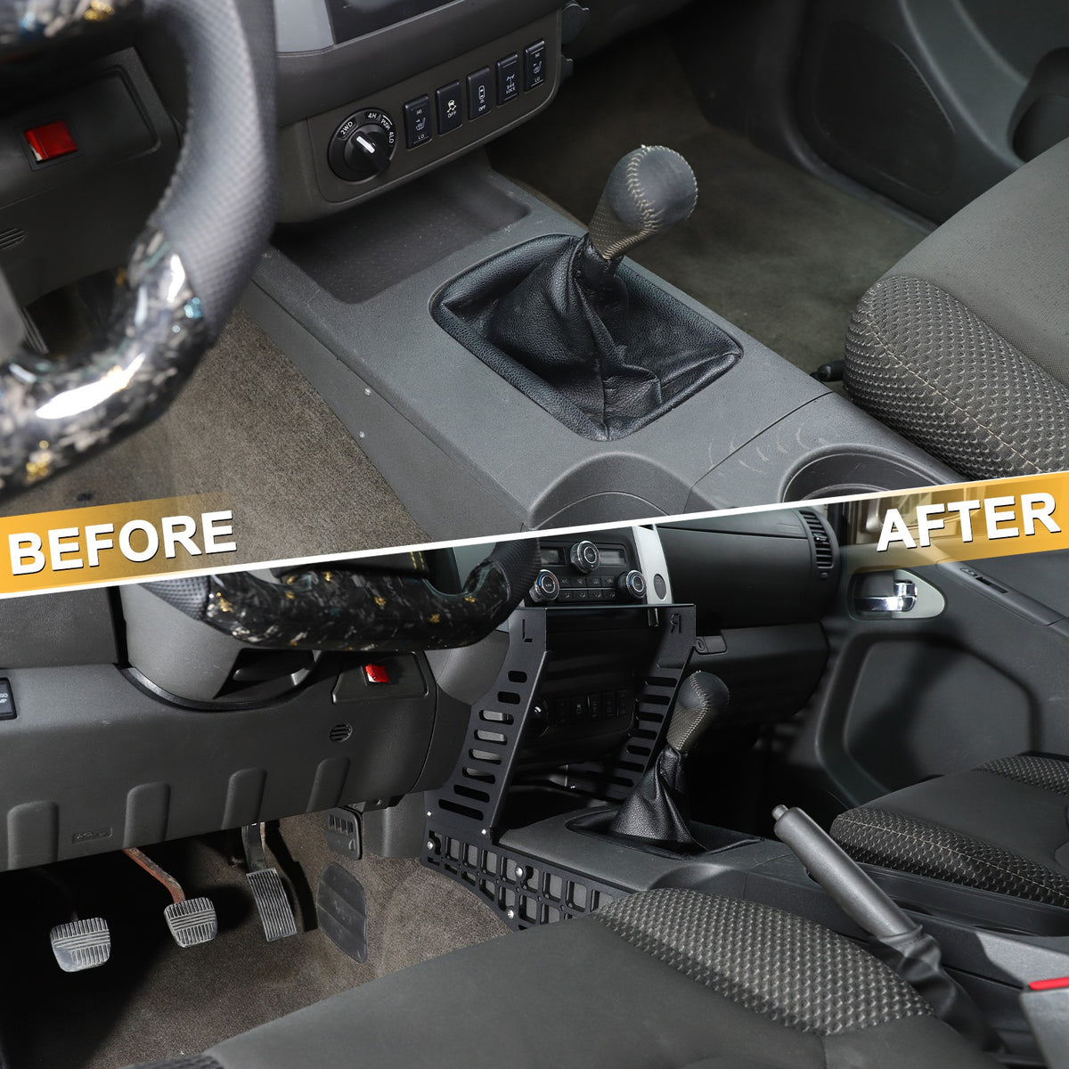 Center Console Multi-Function Expansion Platform For Nissan Frontier 2009-2017 20