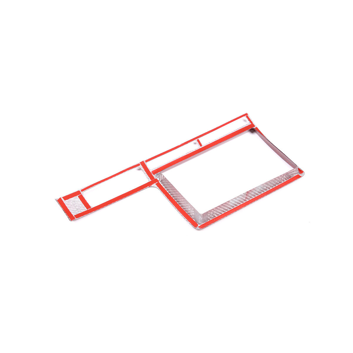 Red Carbon fiber Central Navigation Panel Cover trim For Nissan GTR R35 08-16 10