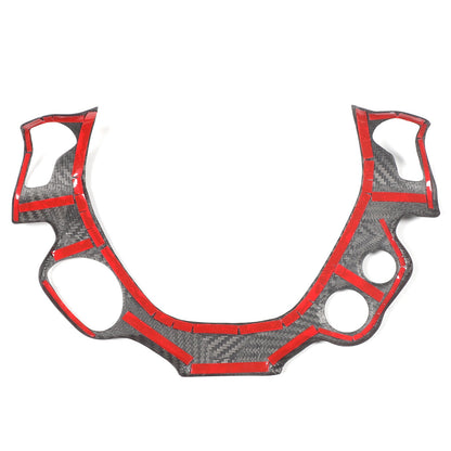 Matte Real Carbon Fiber Steering Wheel Button Trim For Ferrari 458 2011-2016 10
