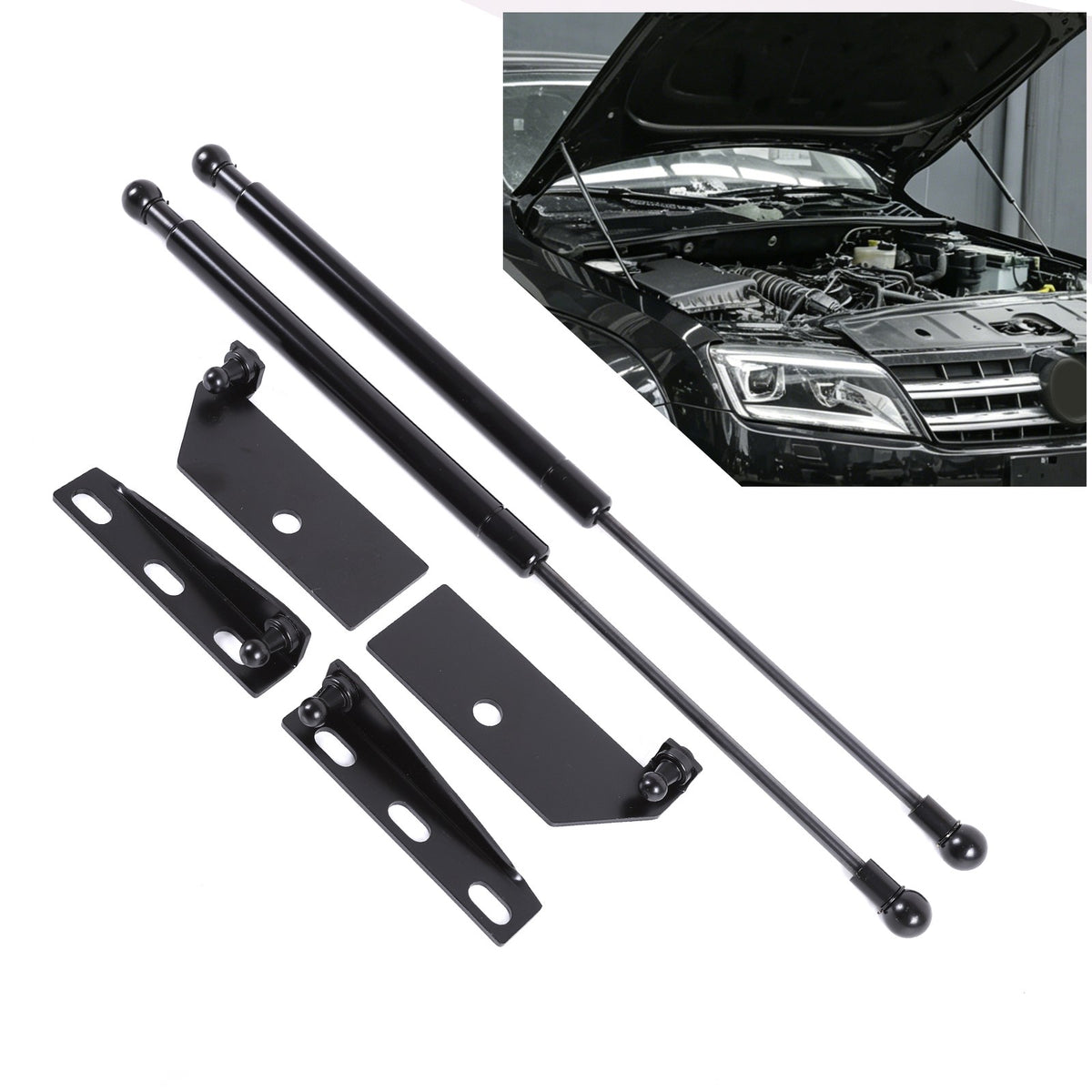 Front Hood Engine box Hydraulic Support Lift Rod For Volkswagen VW Amarok 18-22 6