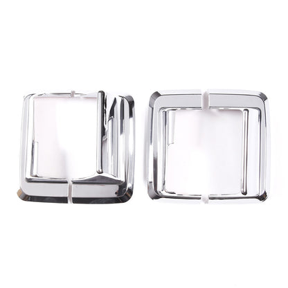 Silver rearview mirror base cover trim decorFor Hummer H3 2005-2009 7