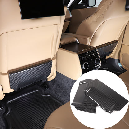ABS Carbon Fiber Seat Back Anti-kick Panel Trim Cover For Range Rover Vogue 18+ 3