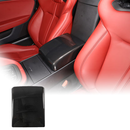 ABS Carbon Fiber Center Console Interior Trim Kit Set For Jaguar F-TYPE 2013-24 18
