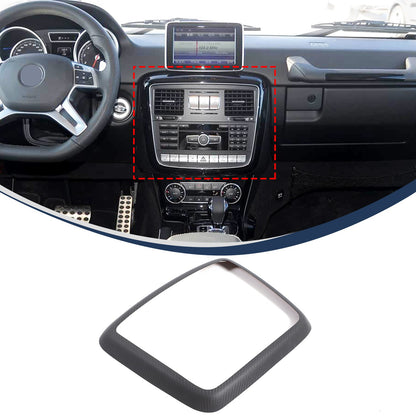 Matte Real Carbon Fiber Center Console CD Panel Trim For Benz G-Class W463 12-18 2