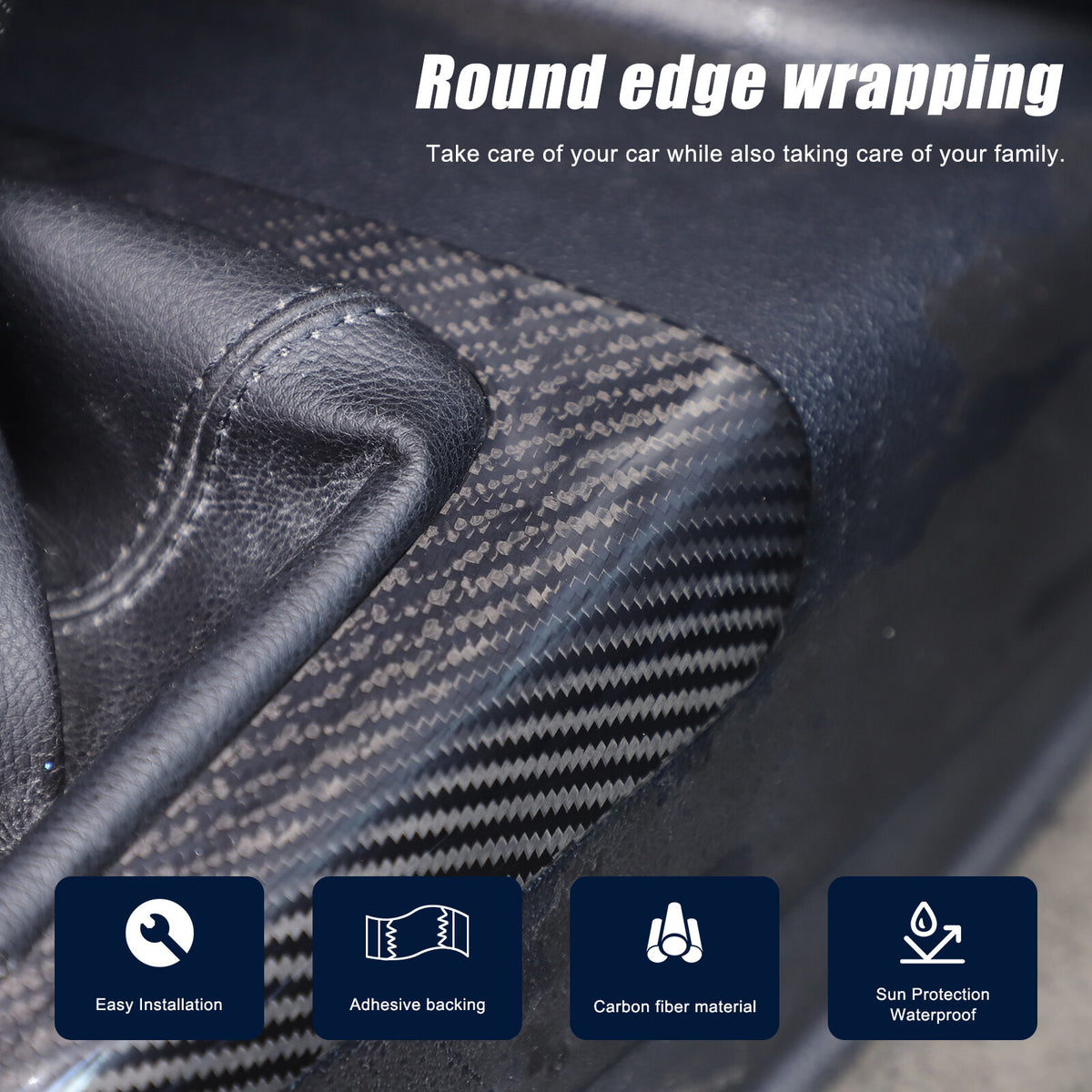 Real Carbon Fiber Center Console Gear Shift Panel Cover For Hummer H3 2005-2009 5